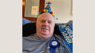 Manchester care home Resident enjoys relaxing birthday celebrations
